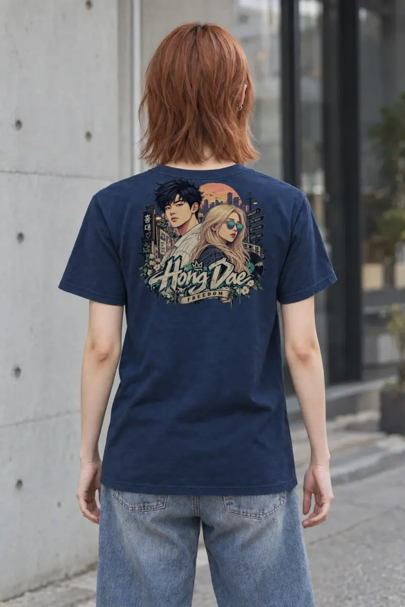 "Hongdae Street Live" Heavyweight Unisex Crewneck T-shirt