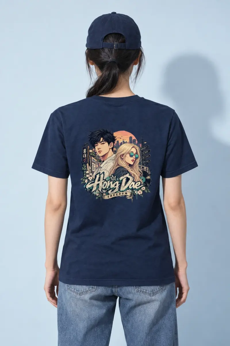 "Hongdae Street Live" Heavyweight Unisex Crewneck T-shirt
