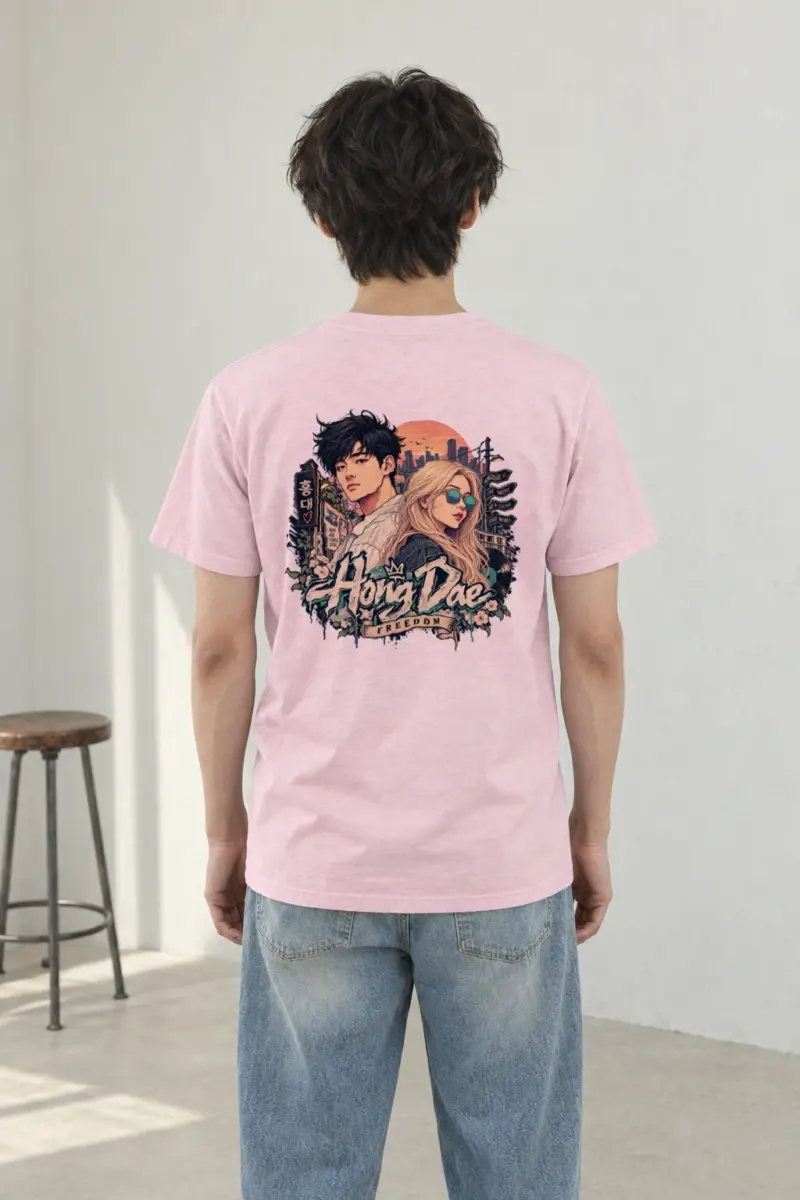 "Hongdae Street Live" Heavyweight Unisex Crewneck T-shirt | Gildan 5000