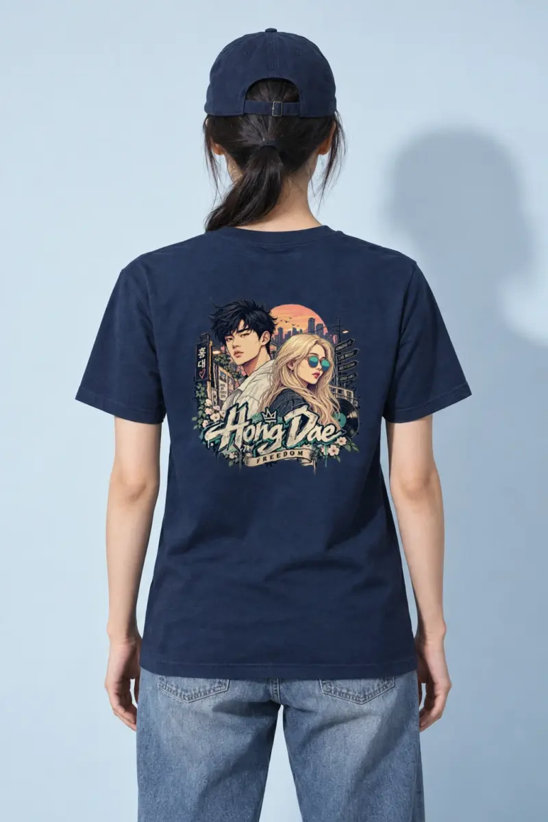 "Hongdae Street Live" Heavyweight Unisex Crewneck T-shirt