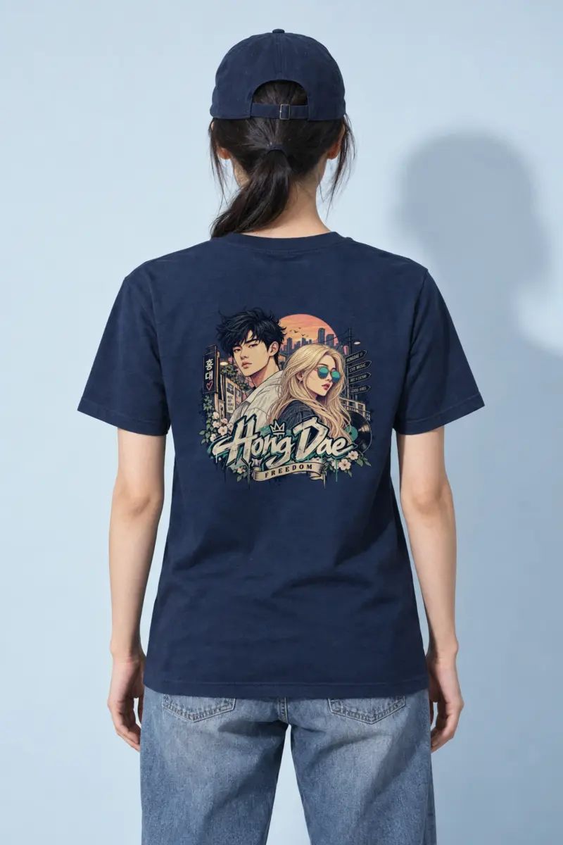 "Hongdae Street Live" Heavyweight Unisex Crewneck T-shirt