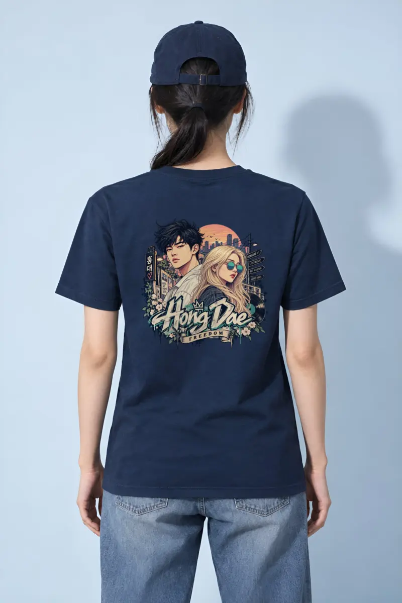 "Hongdae Street Live" Heavyweight Unisex Crewneck T-shirt