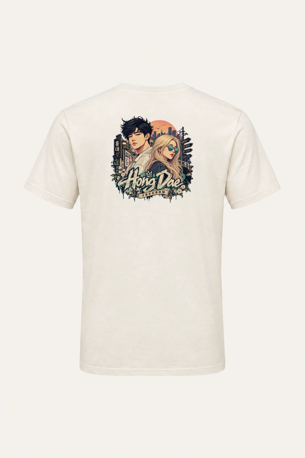 "Hongdae Street Live" Heavyweight Unisex Crewneck T-shirt | Gildan 5000