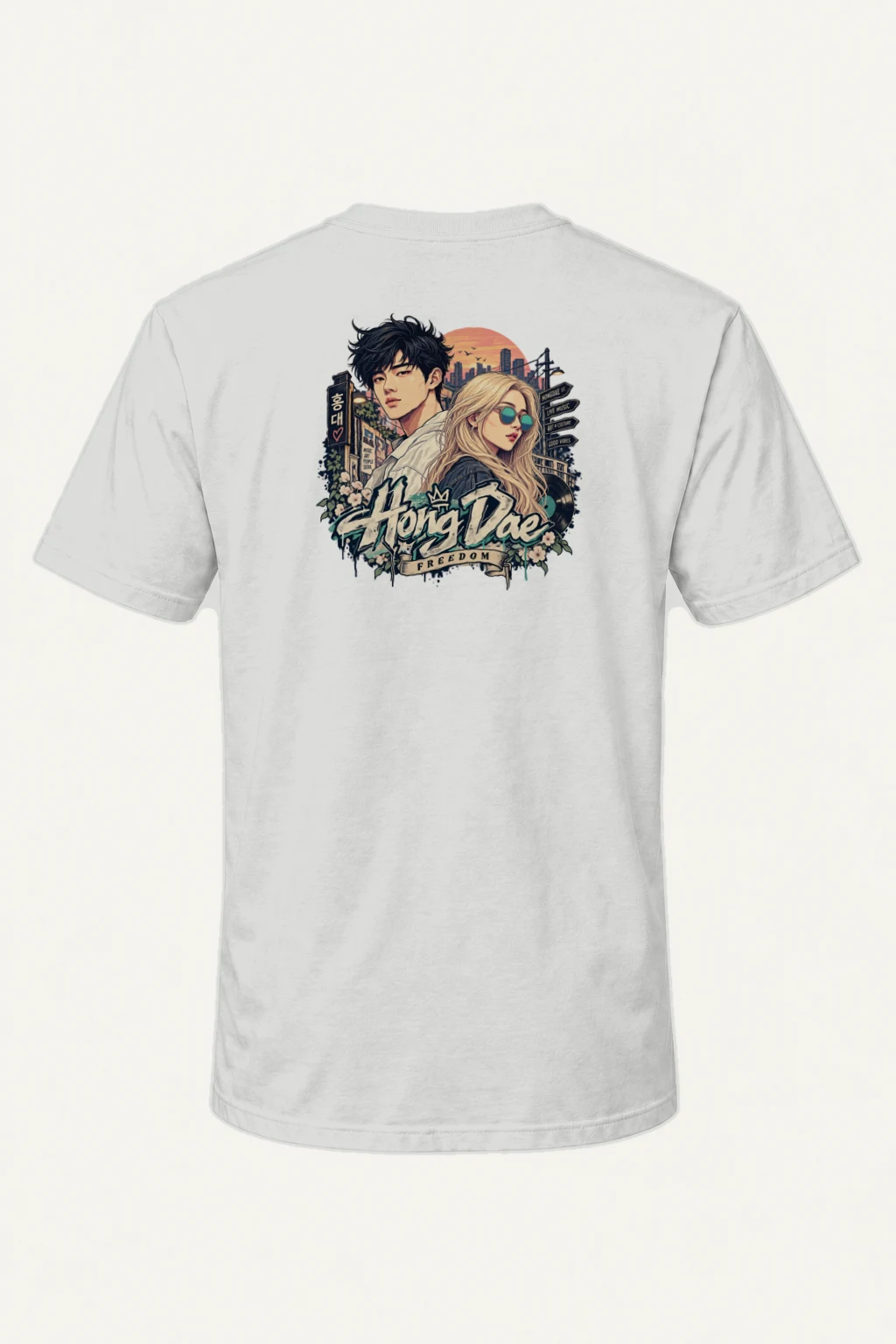 "Hongdae Street Live" Heavyweight Unisex Crewneck T-shirt | Gildan 5000