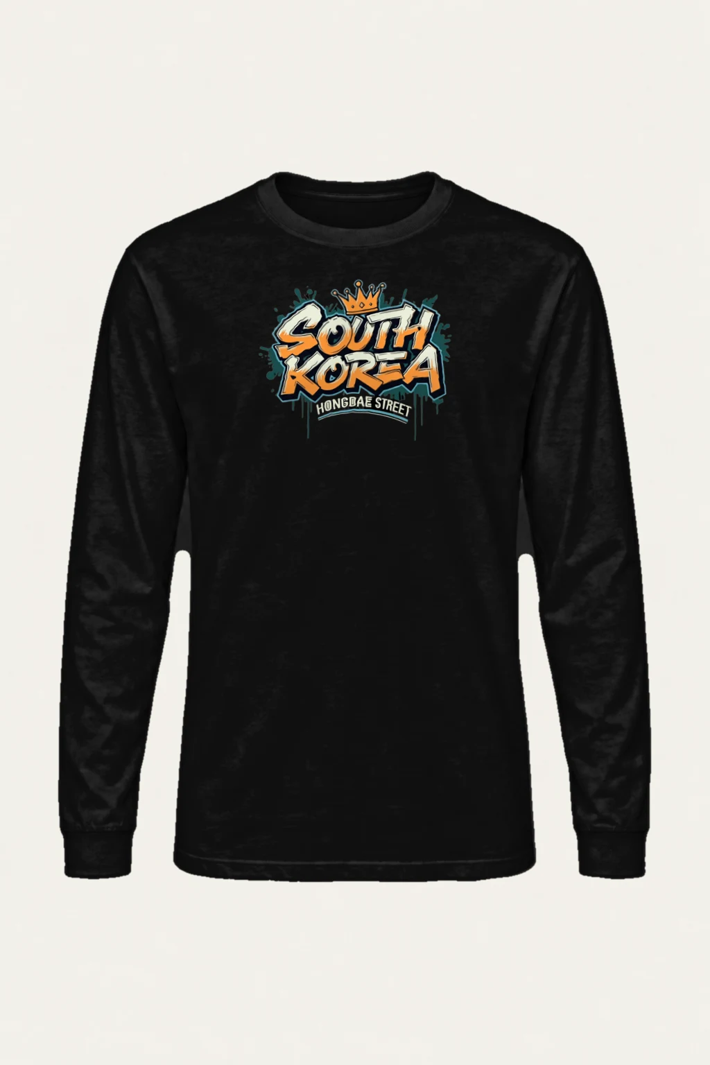 "Hongdae Street" Unisex Longsleeve T-shirt | Gildan 2400