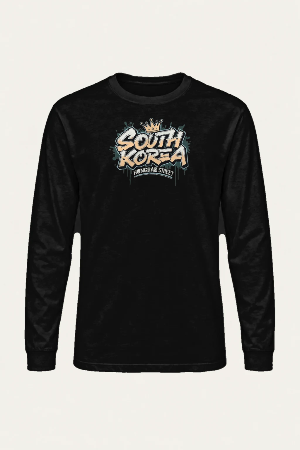 "Hongdae Street" Unisex Longsleeve T-shirt | Gildan 2400