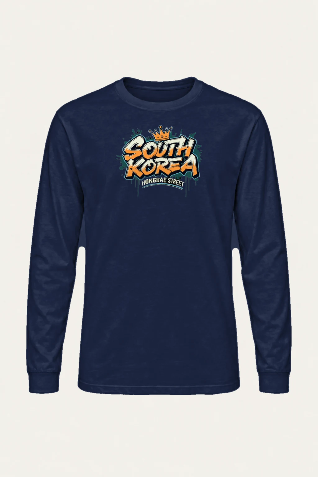"Hongdae Street" Unisex Longsleeve T-shirt | Gildan 2400