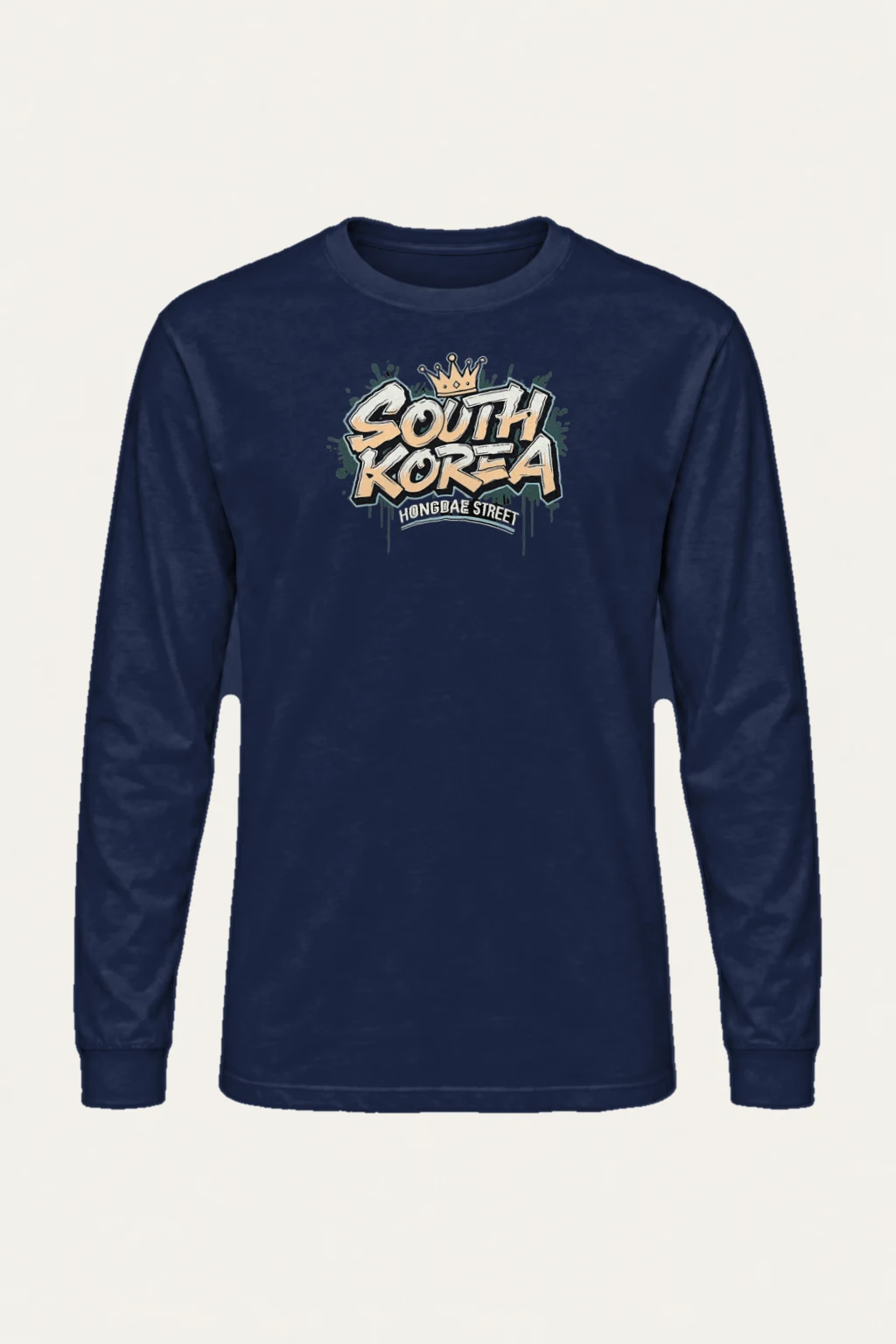 "Hongdae Street" Unisex Longsleeve T-shirt | Gildan 2400