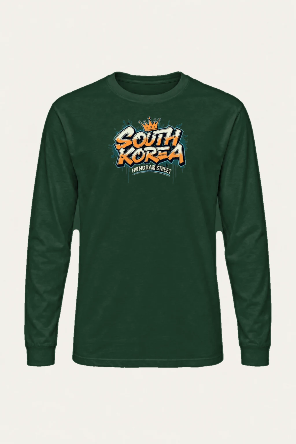 "Hongdae Street" Unisex Longsleeve T-shirt | Gildan 2400