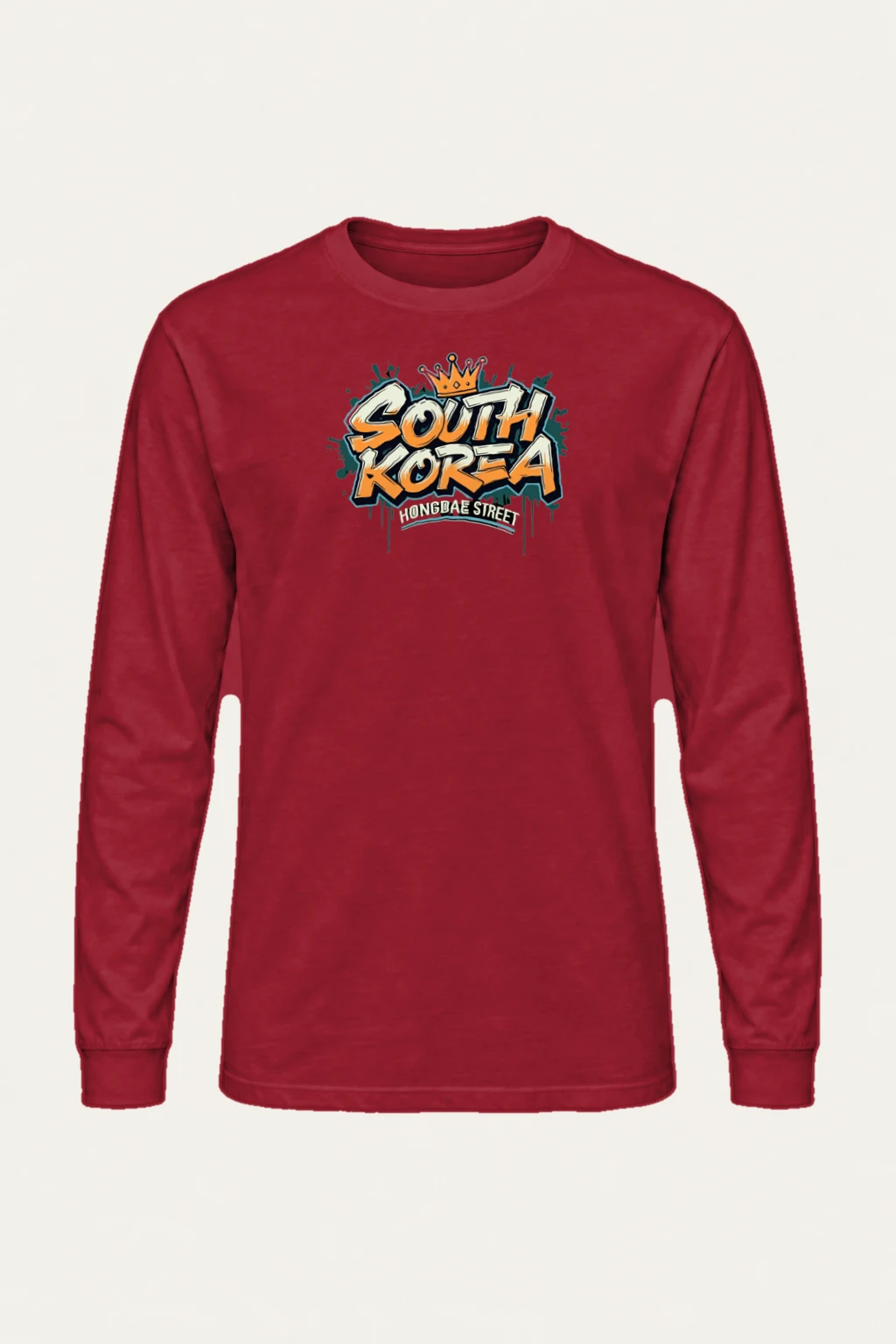 "Hongdae Street" Unisex Longsleeve T-shirt | Gildan 2400