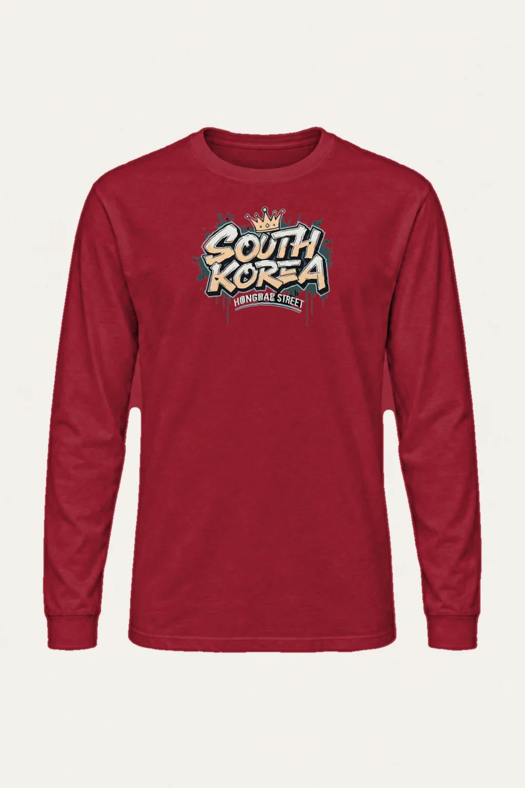 "Hongdae Street" Unisex Longsleeve T-shirt | Gildan 2400