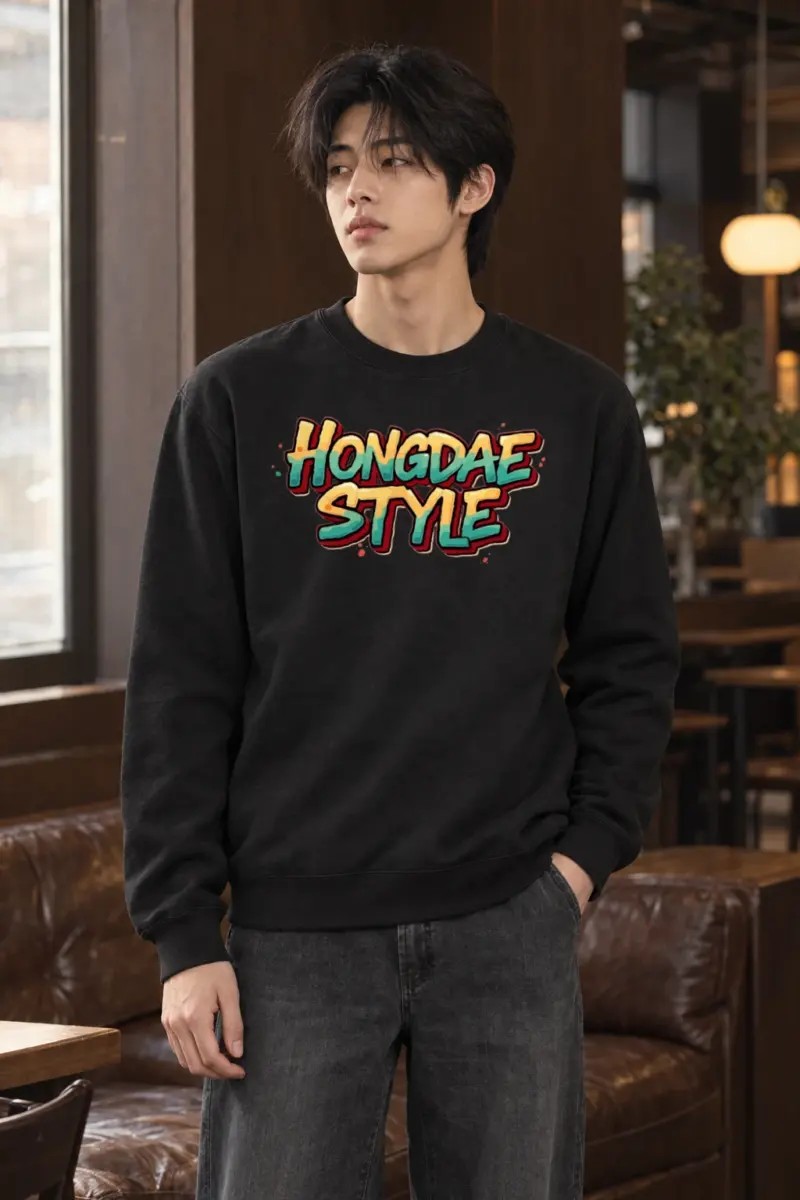 "Hongdae Style" Heavy Blend Unisex Crewneck Sweatshirt