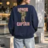 "Honor Captain" Heavy Blend Unisex Crewneck Sweatshirt | Gildan 18000