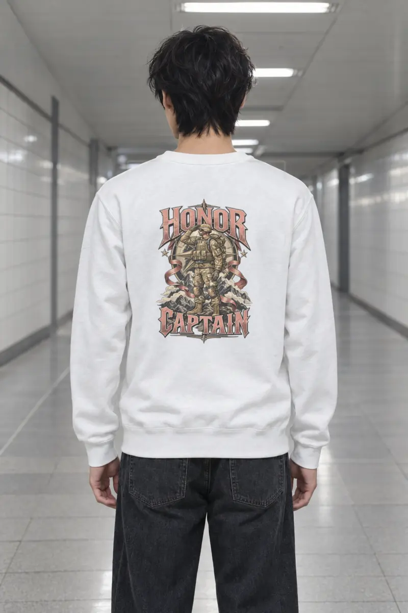 "Honor Captain" Heavy Blend Unisex Crewneck Sweatshirt