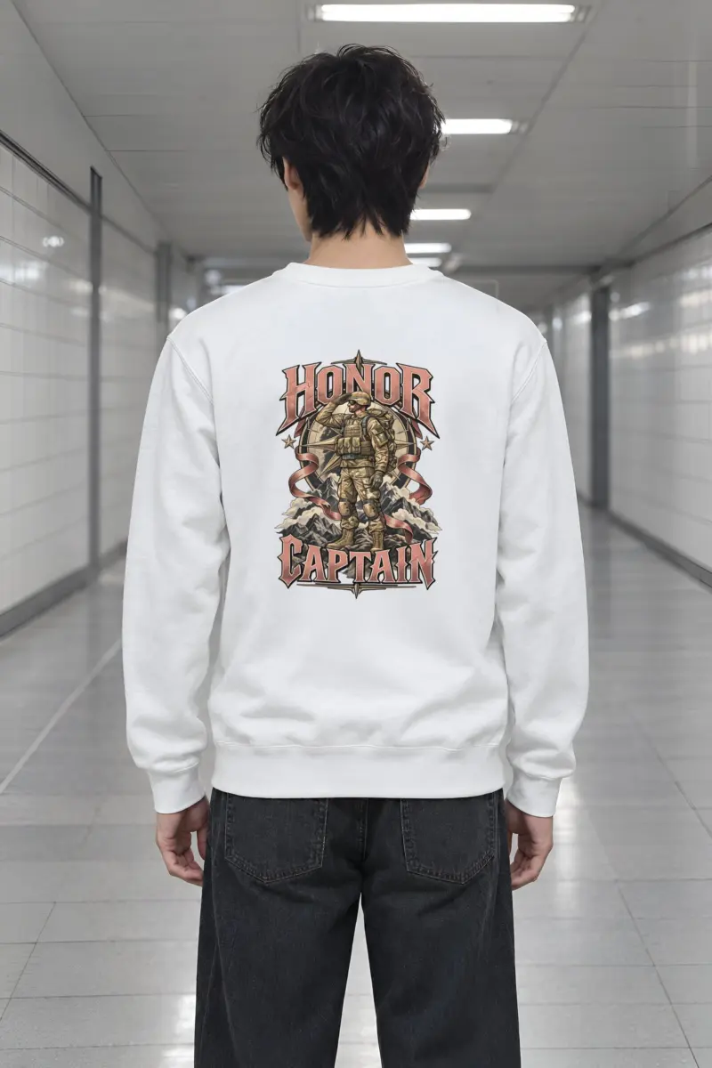 "Honor Captain" Heavy Blend Unisex Crewneck Sweatshirt