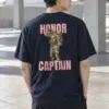 "Honor Captain" Heavyweight Unisex Crewneck T-shirt | Gildan 5000