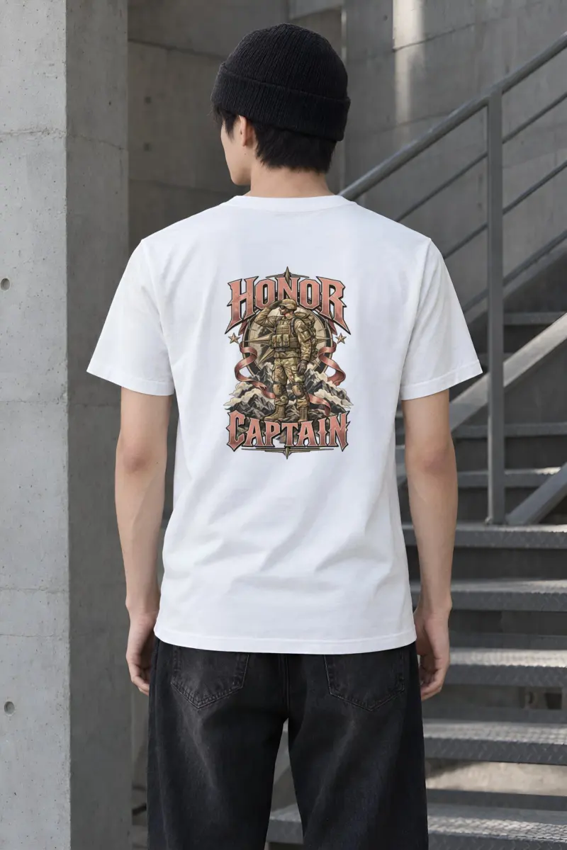 "Honor Captain" Heavyweight Unisex Crewneck T-shirt