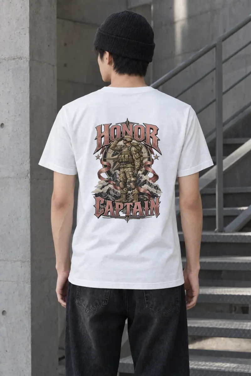 "Honor Captain" Heavyweight Unisex Crewneck T-shirt