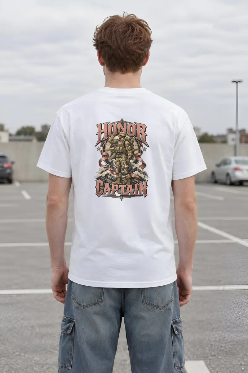 "Honor Captain" Heavyweight Unisex Crewneck T-shirt