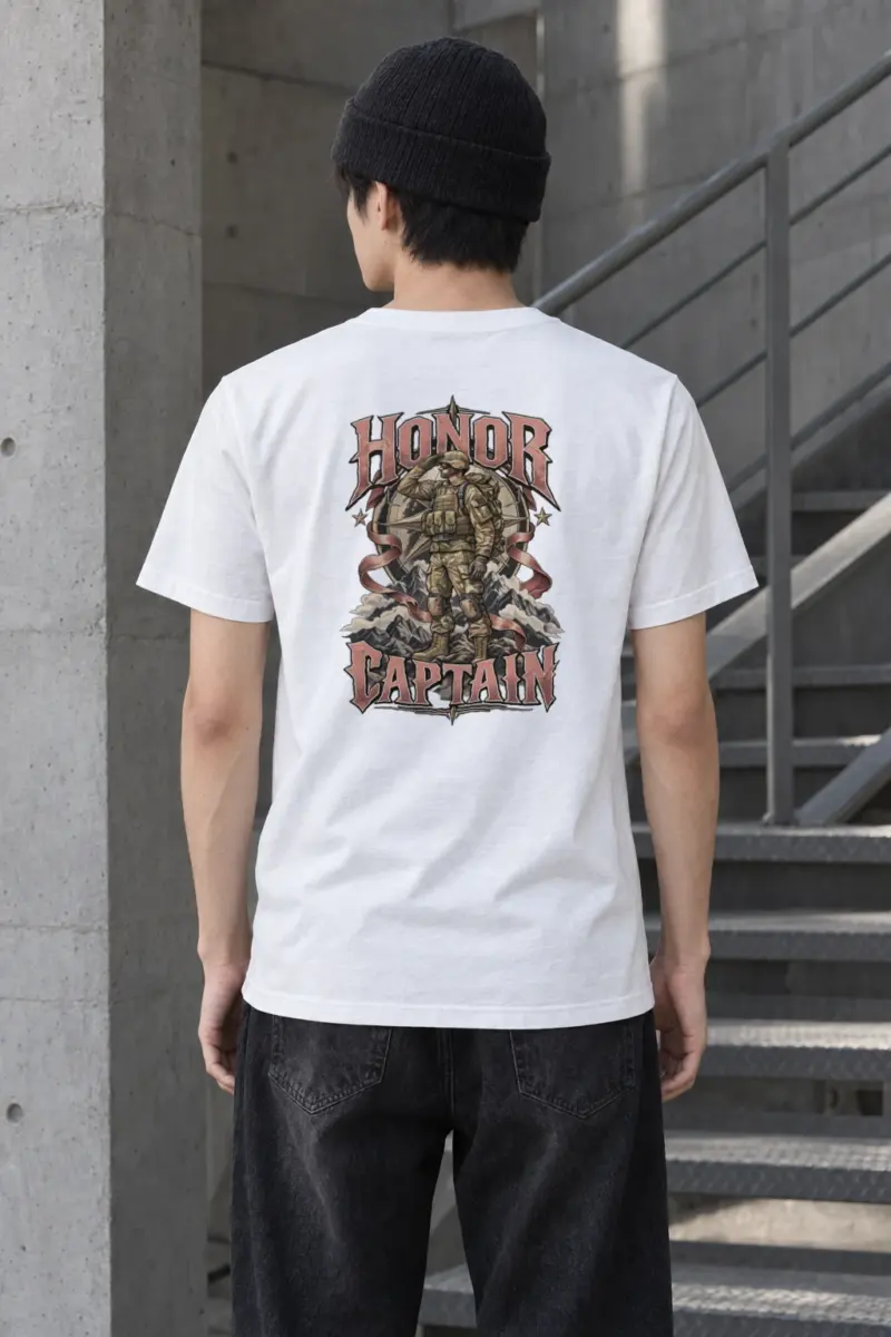 "Honor Captain" Heavyweight Unisex Crewneck T-shirt