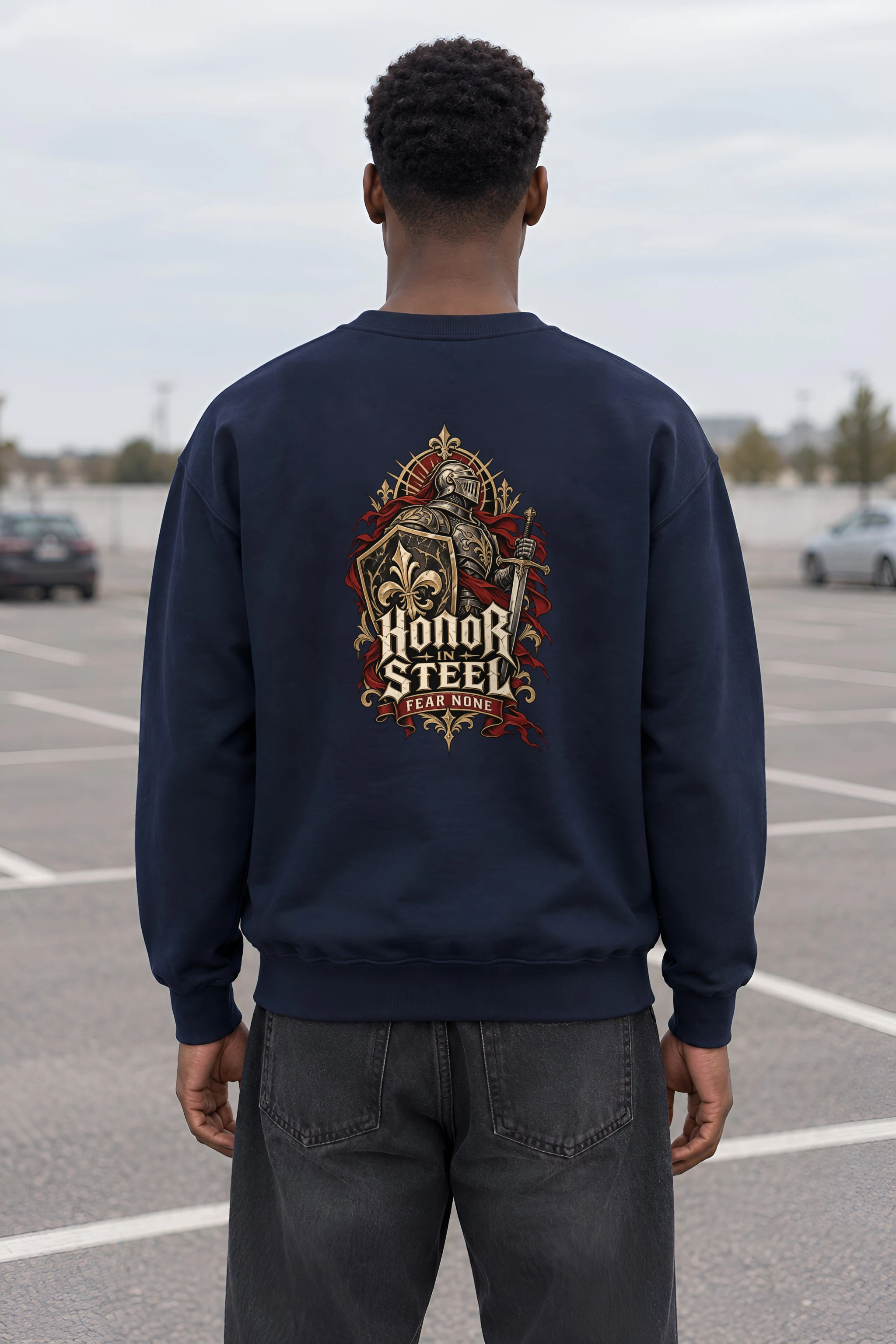 "Honor In Steel" Heavy Blend Unisex Crewneck Sweatshirt