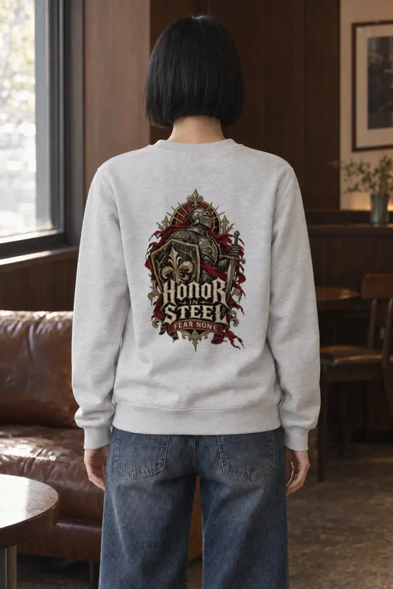 "Honor In Steel" Heavy Blend Unisex Crewneck Sweatshirt