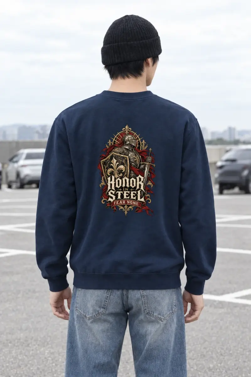 "Honor In Steel" Heavy Blend Unisex Crewneck Sweatshirt