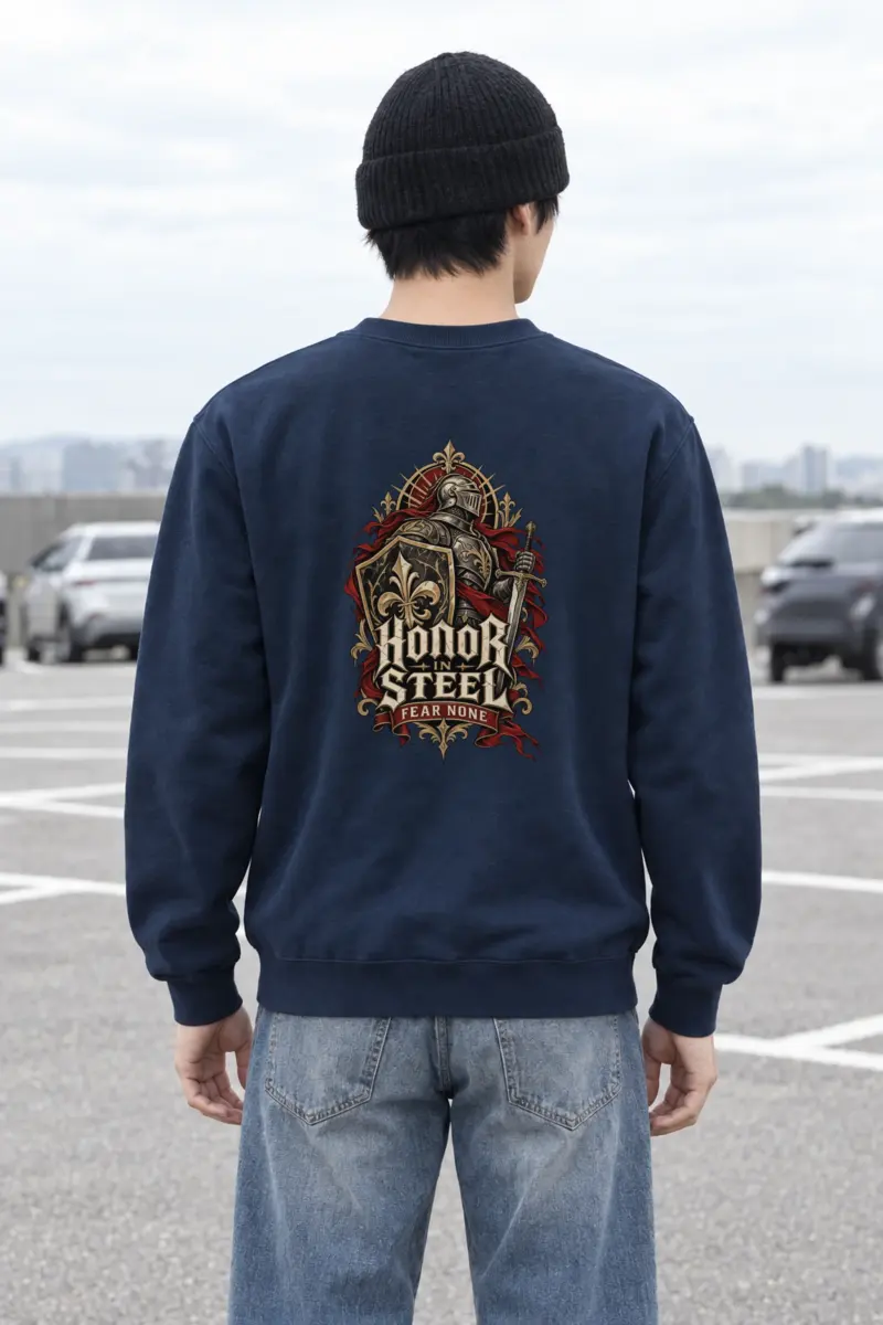 "Honor In Steel" Heavy Blend Unisex Crewneck Sweatshirt