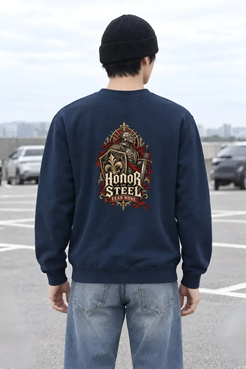 "Honor In Steel" Heavy Blend Unisex Crewneck Sweatshirt