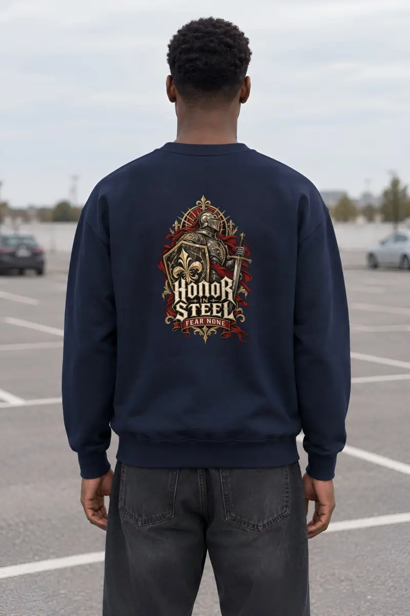 "Honor In Steel" Heavy Blend Unisex Crewneck Sweatshirt