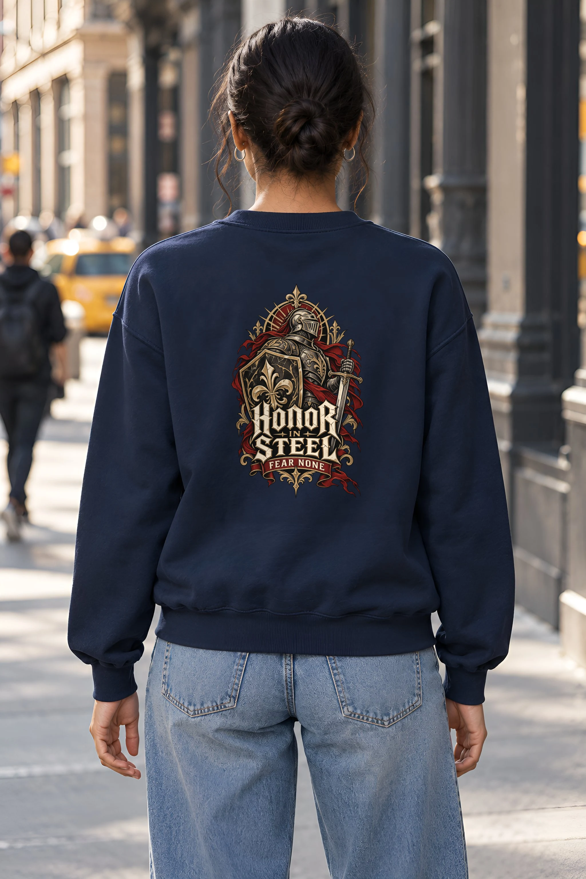 "Honor In Steel" Heavy Blend Unisex Crewneck Sweatshirt