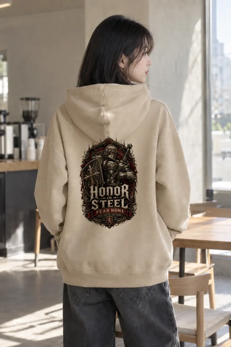 "Honor In Steel" Heavy Blend Unisex Pullover Hoodie | Gildan 18500