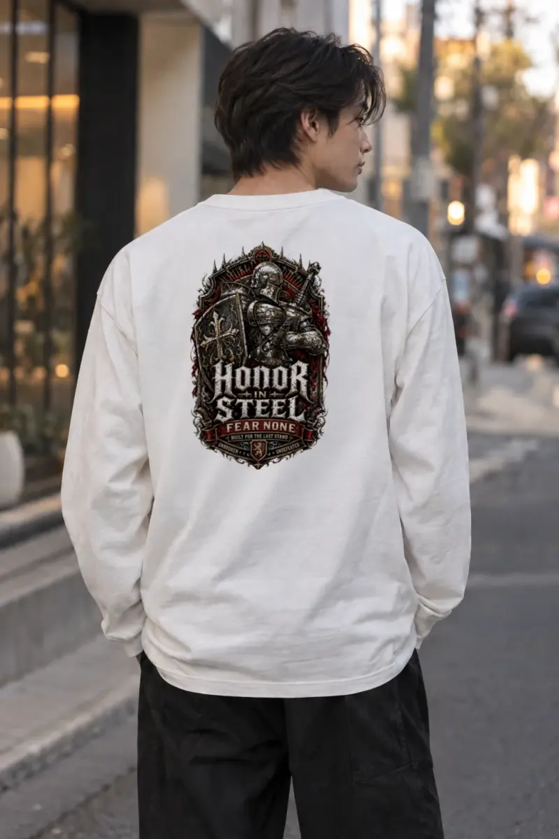 “Honor In Steel” Unisex Longsleeve T-shirt | Gildan 2400