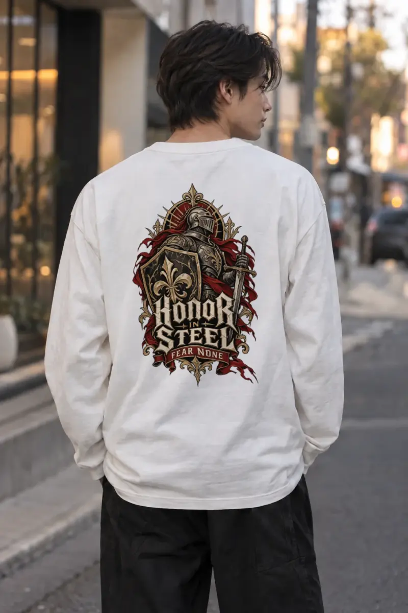 "Honor In Steel" Unisex Longsleeve T-shirt | Gildan 2400