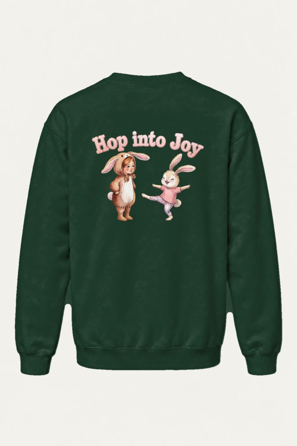 "Hop Into Joy" Heavy Blend Unisex Crewneck Sweatshirt | Gildan 18000