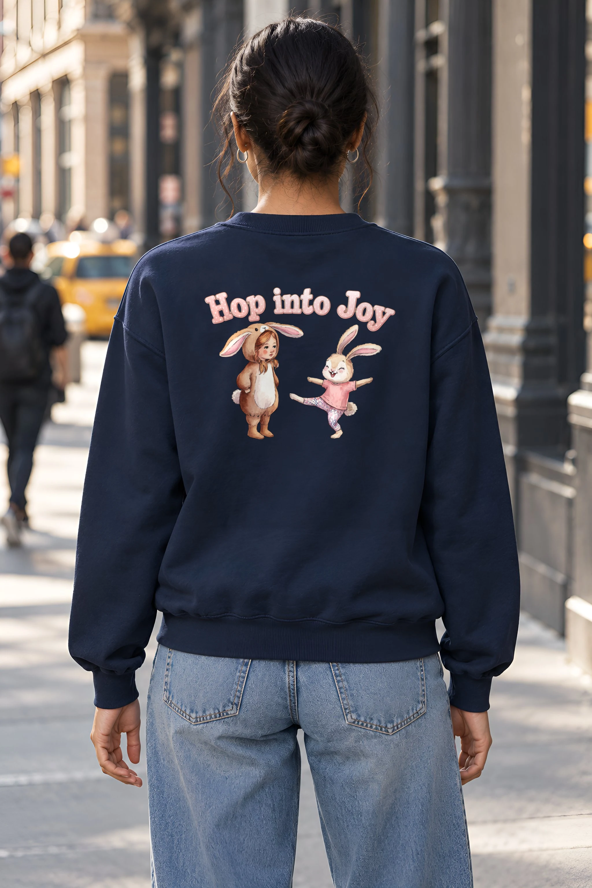 "Hop Into Joy" Heavy Blend Unisex Crewneck Sweatshirt
