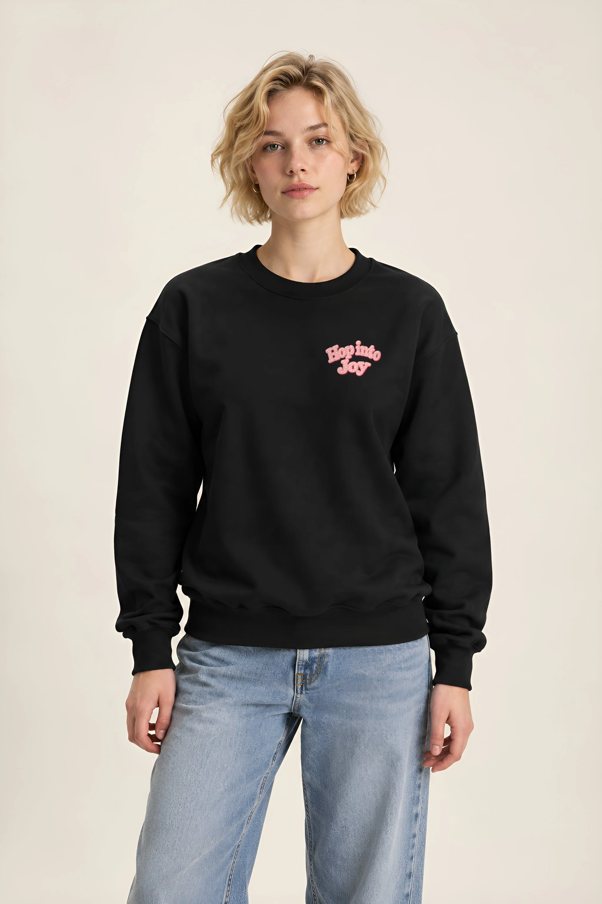"Hop Into Joy" 1 Crewneck Sweatshirt