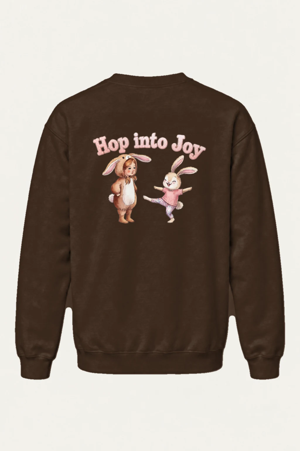 "Hop Into Joy" Heavy Blend Unisex Crewneck Sweatshirt | Gildan 18000
