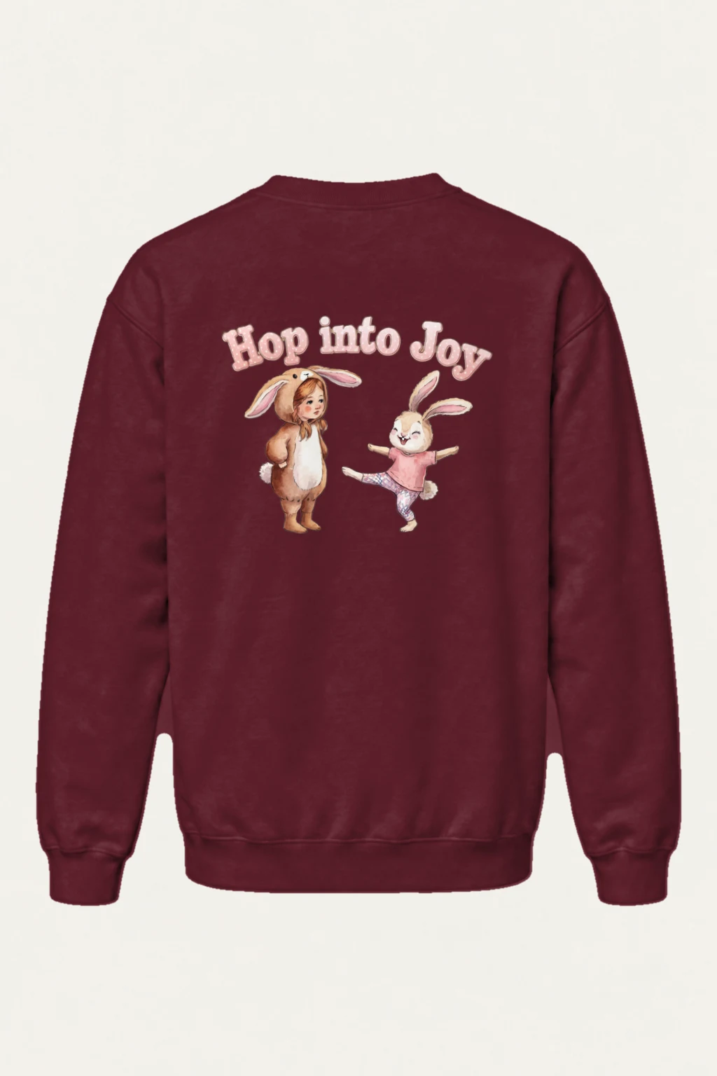"Hop Into Joy" Heavy Blend Unisex Crewneck Sweatshirt | Gildan 18000