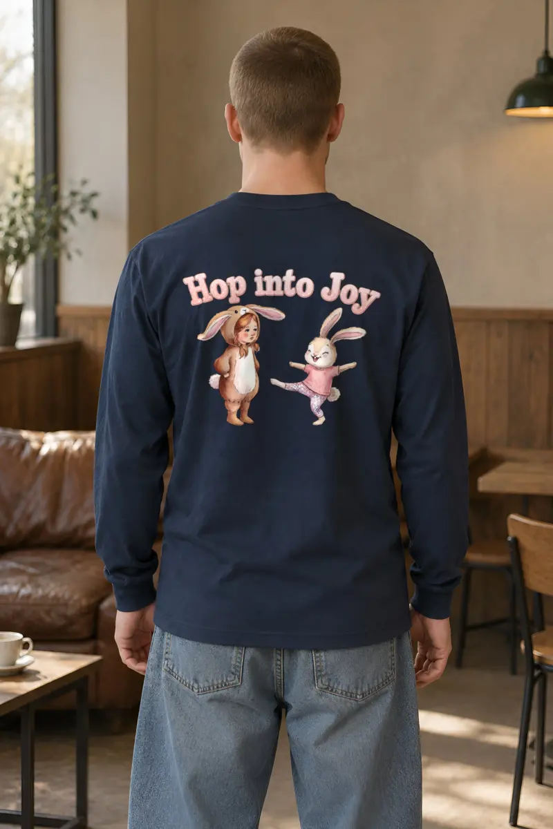 "Hop Into Joy" Unisex Longsleeve T-shirt