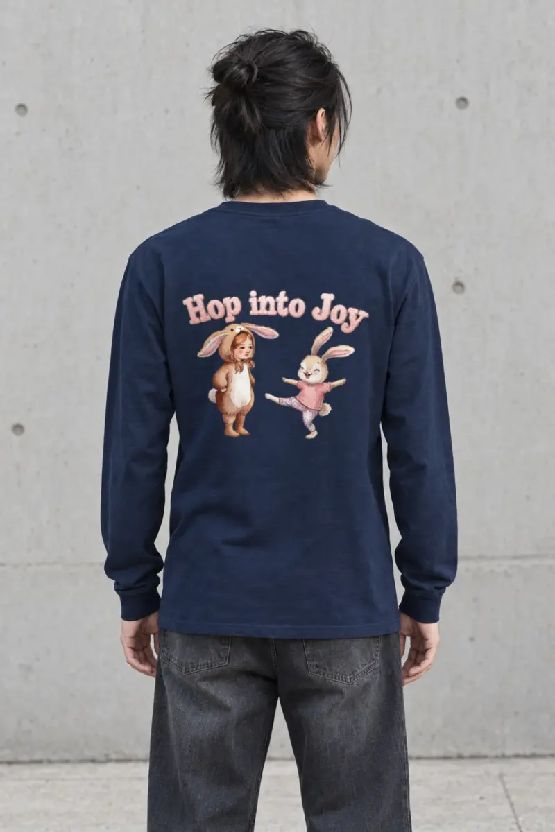 "Hop Into Joy" Unisex Longsleeve T-shirt