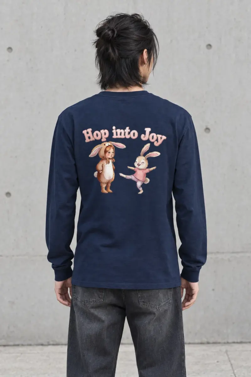 "Hop Into Joy" Unisex Longsleeve T-shirt