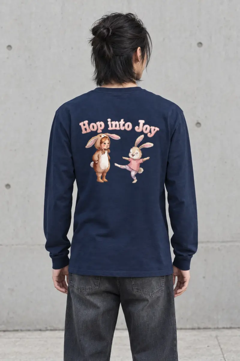 "Hop Into Joy" Unisex Longsleeve T-shirt
