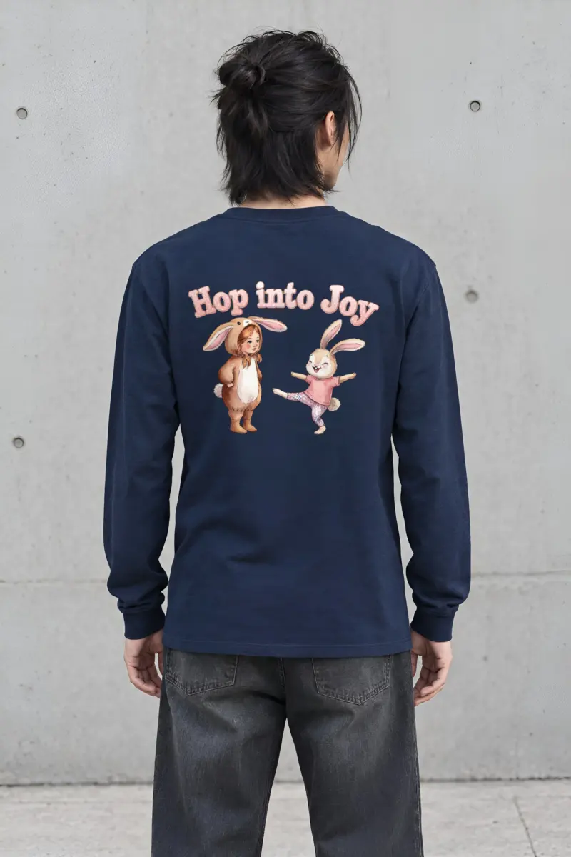 "Hop Into Joy" Unisex Longsleeve T-shirt