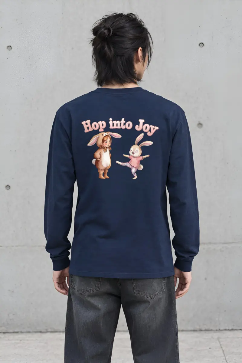 "Hop Into Joy" Unisex Longsleeve T-shirt