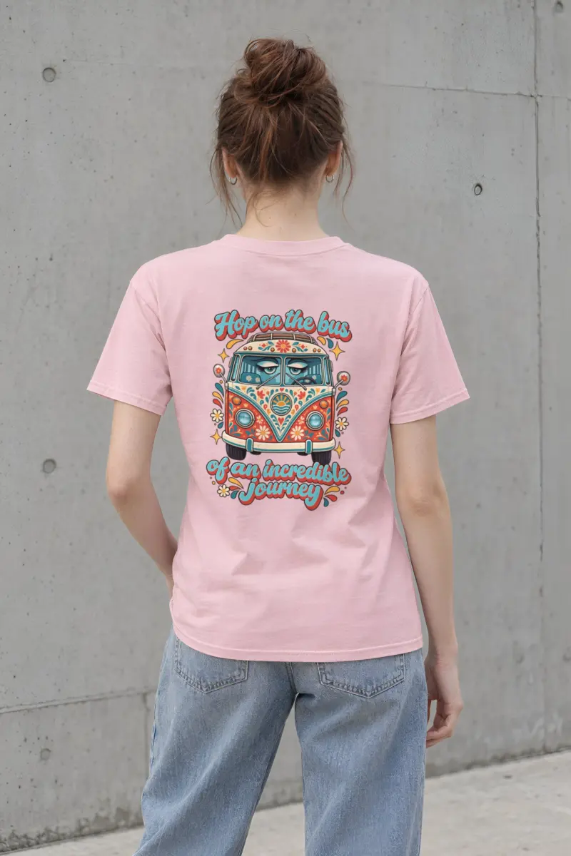"Hop On The Bus" Heavyweight Unisex Crewneck T-shirt