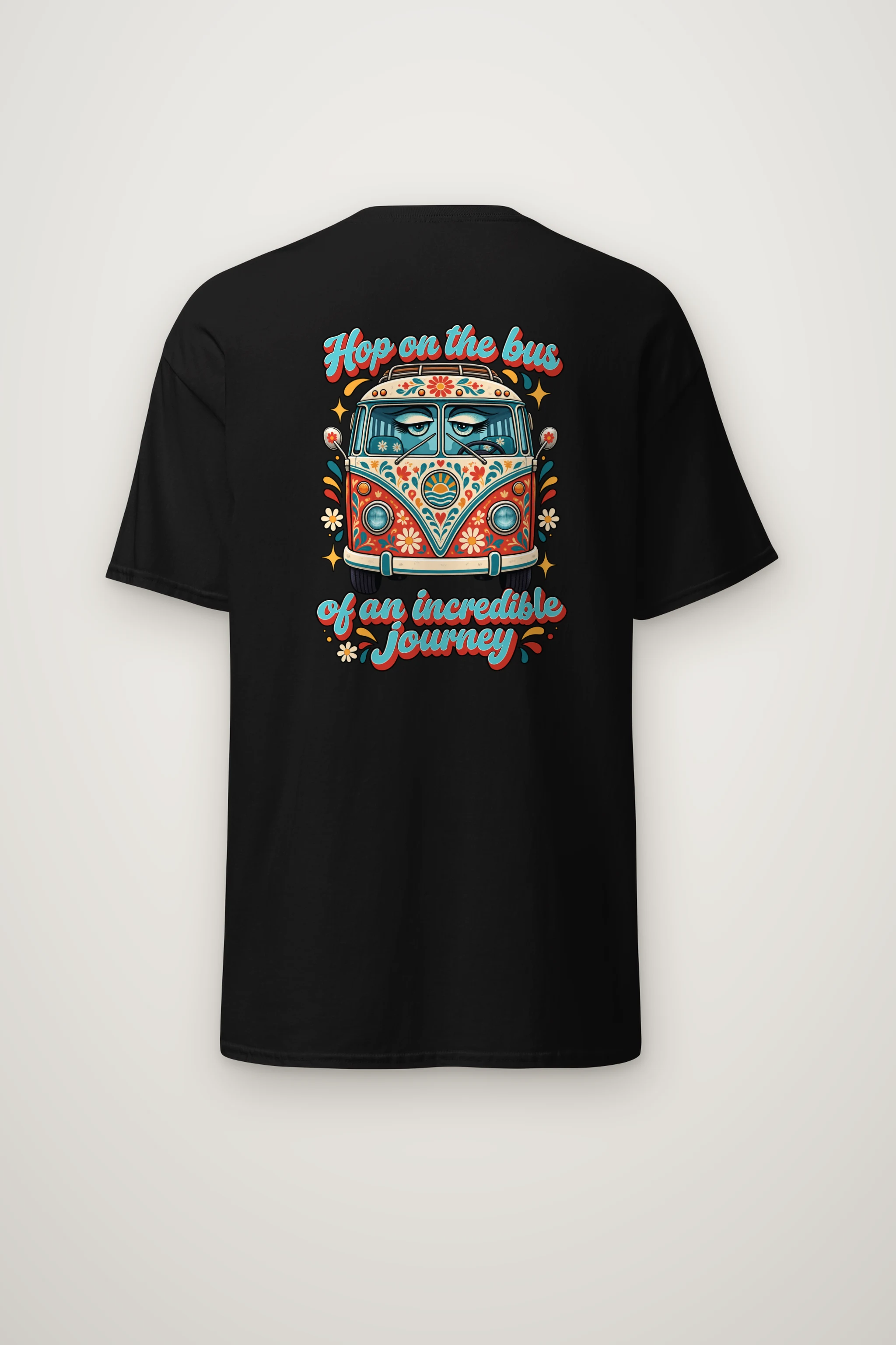 "Hop On The Bus" Heavyweight Unisex Crewneck T-shirt