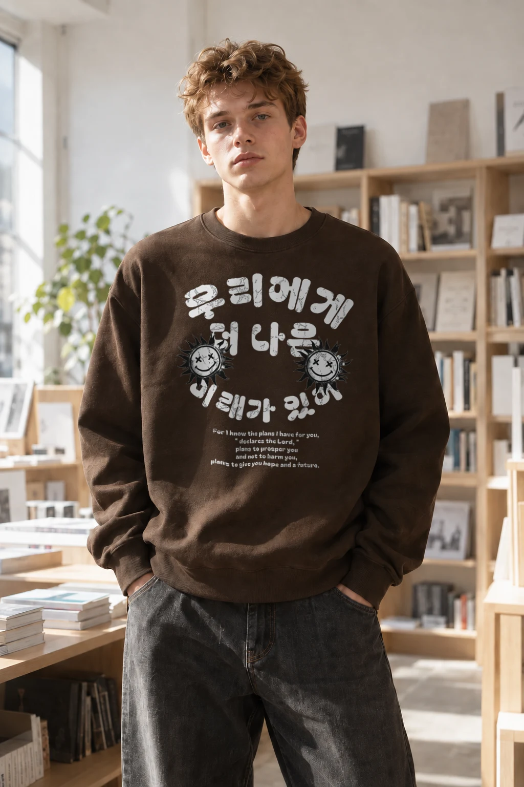 "Hope And A Future" Heavy Blend Unisex Crewneck Sweatshirt | Gildan 18000