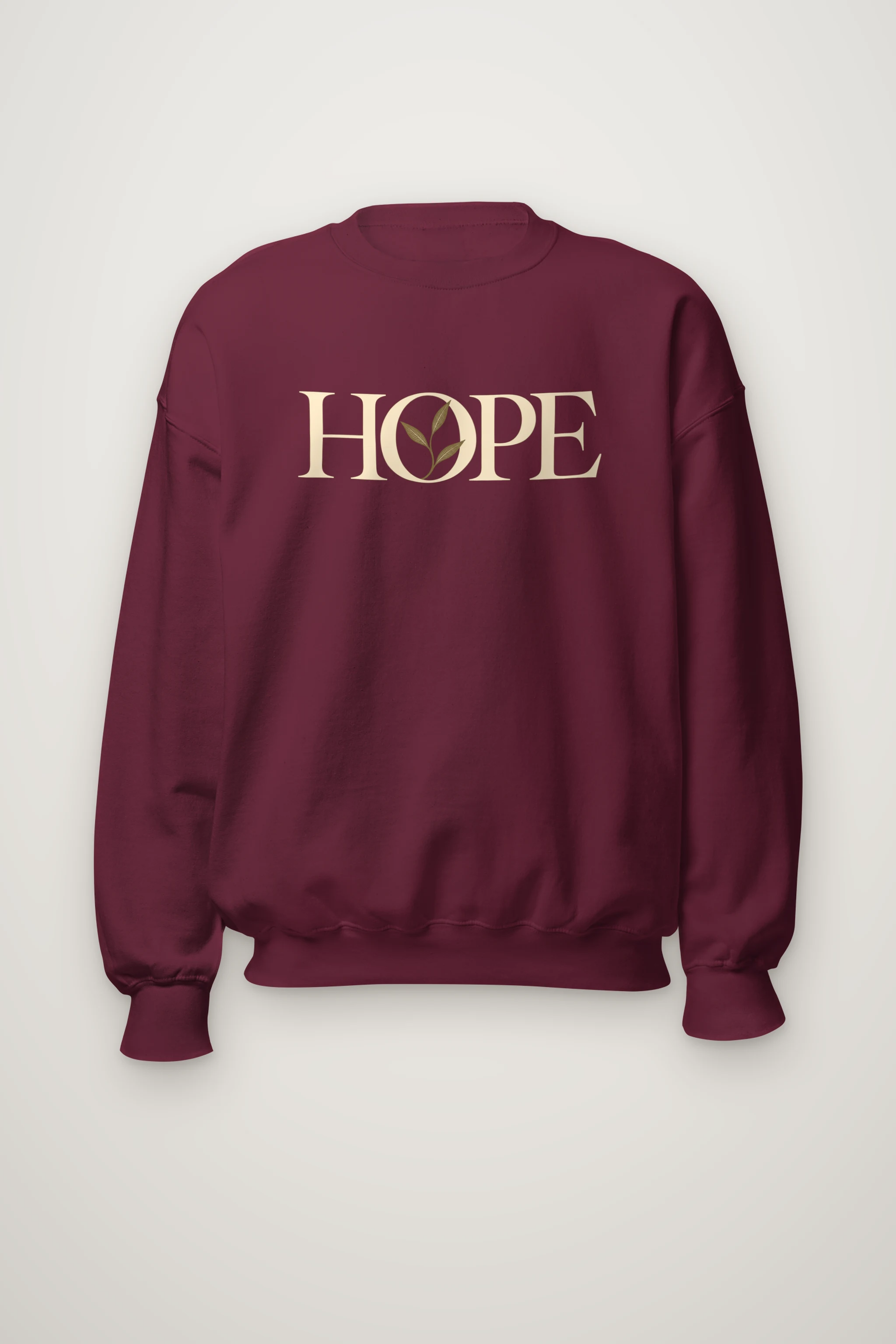 "Hope Botanical Serif" Heavy Blend Unisex Crewneck Sweatshirt