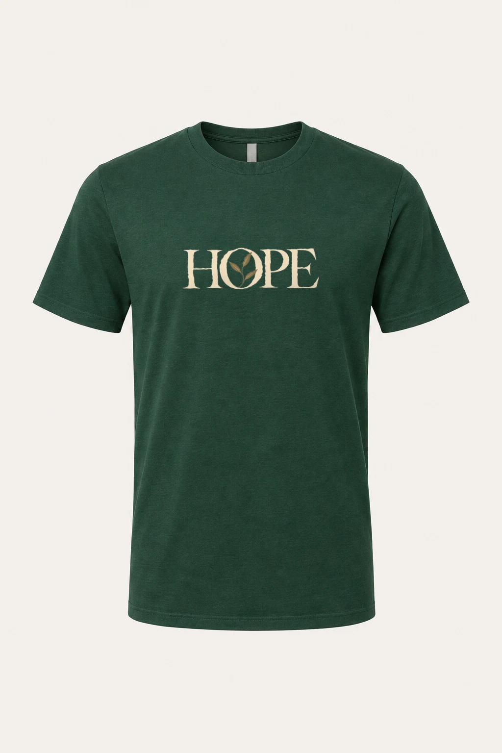 "Hope In Bloom" Heavyweight Unisex Crewneck T-shirt | Gildan 5000